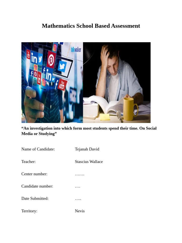 Mathematics School Based Assessment | PDF