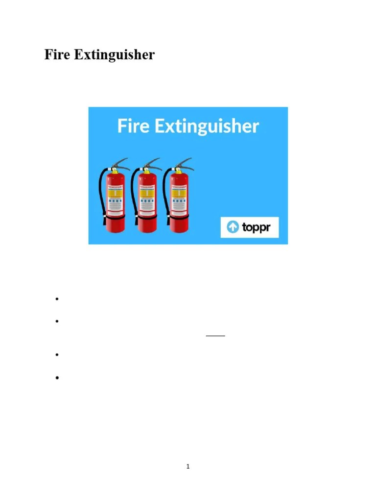 2 Fire Extinguisher Edited Pdf Fires Chemical Processes