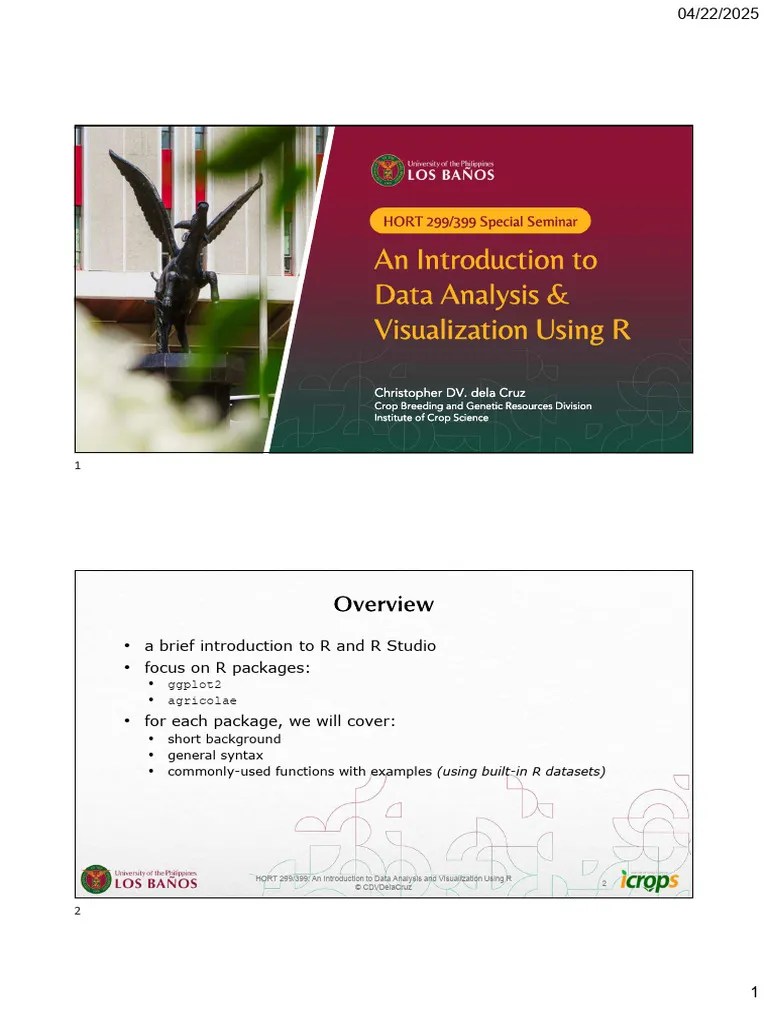 An Introduction To Data Analysis Visualization Using R | PDF | R ...