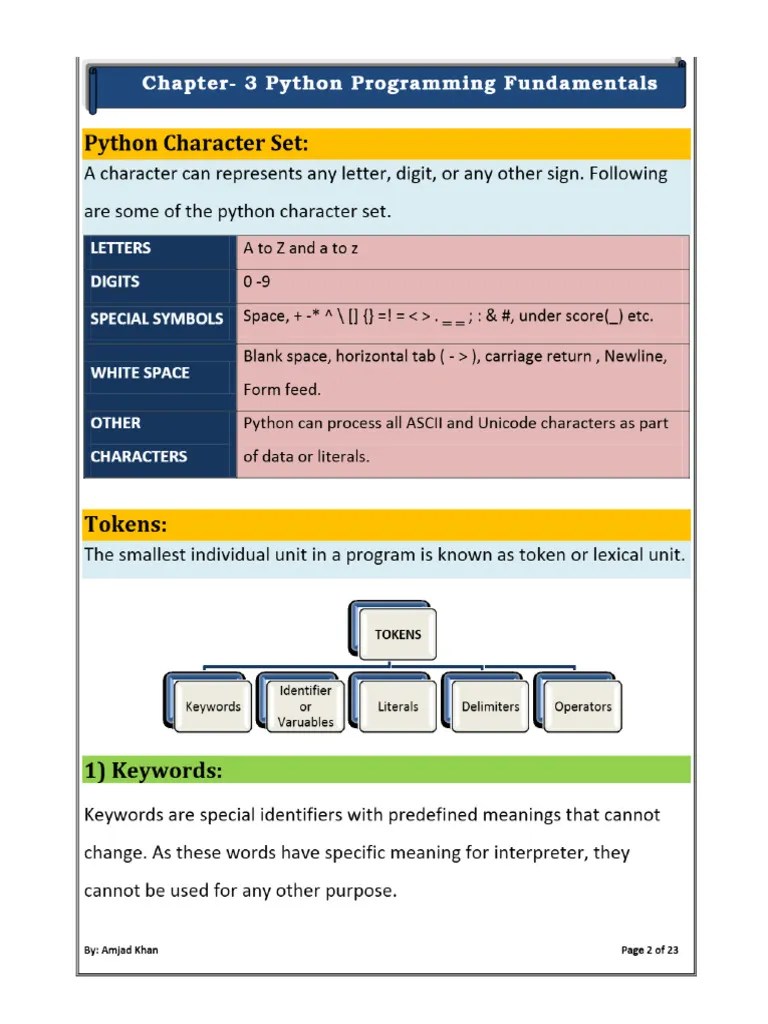 Chapter 3 - Python Programming Fundamentals | PDF
