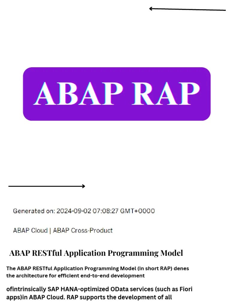 ABAP RESTFUL Application Programming Model | PDF