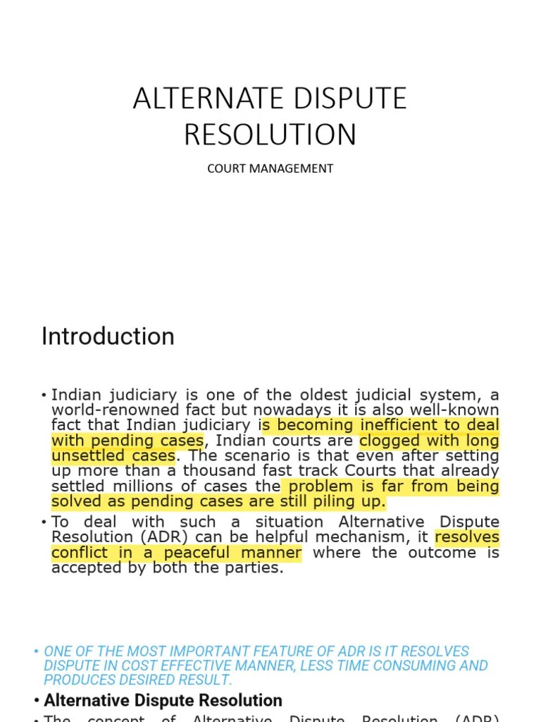 Procedures Of Alternate Dispute Resolution Pdf Alternative Dispute Resolution Arbitration - High Resolution Mountain Patterns for Desktop
