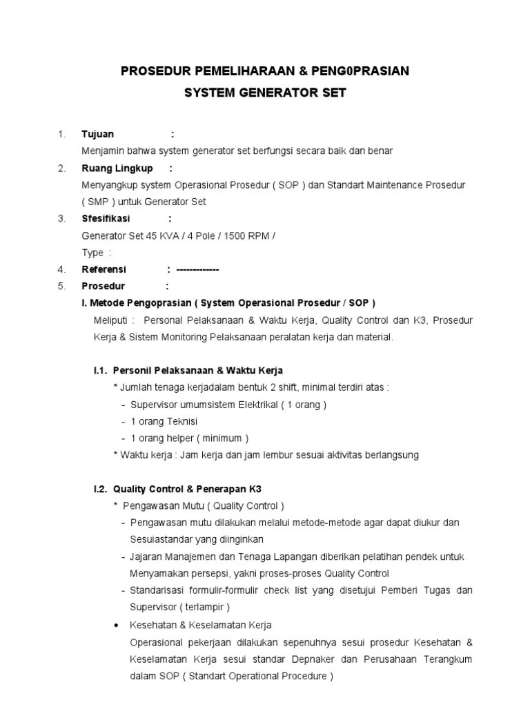 We did not find results for: Prosedur Pemeliharaan Dan Pengoprasian Genset 97