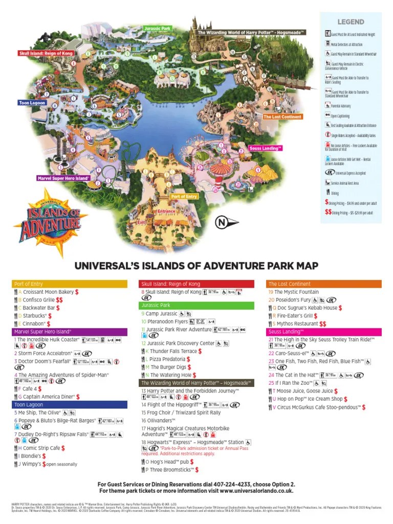 Universal Islands Of Adventure Map PDF.