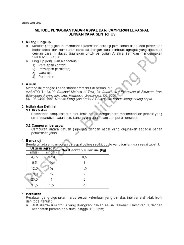 Sni 03-6894-2002 | PDF