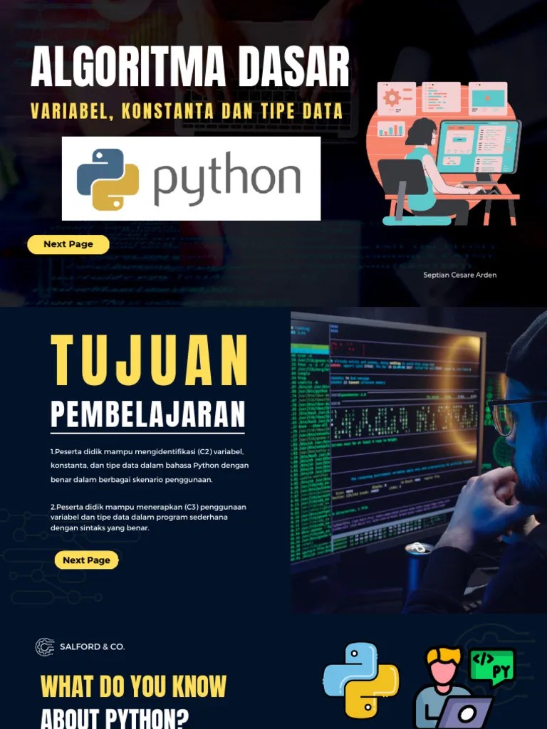 Algoritma Dasar Python SMK | PDF