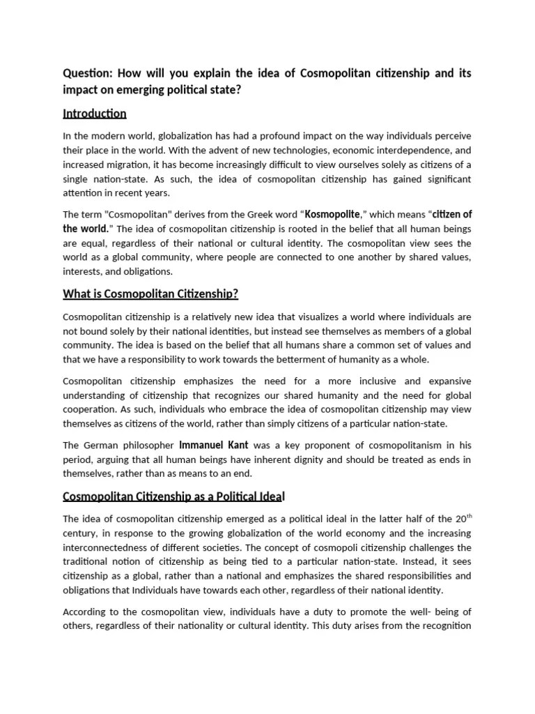 Cosmopolitan Pdf Cosmopolitanism Citizenship - Geometric Picture Collection - Full HD Quality