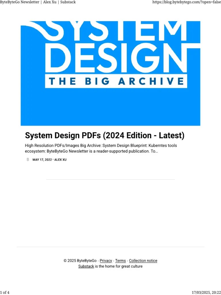 ByteByteGo Newsletter - Alex Xu - Substack | PDF