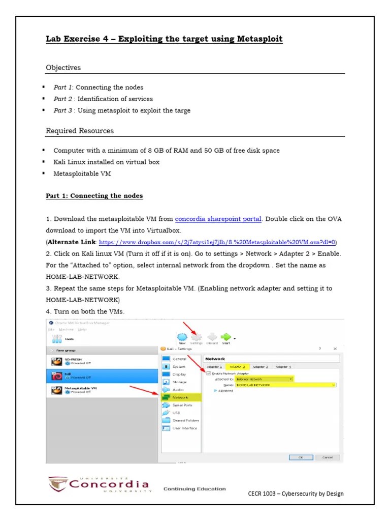 Lab Exercise - Exploiting The Target Using Metasploit | PDF | Virtual ...