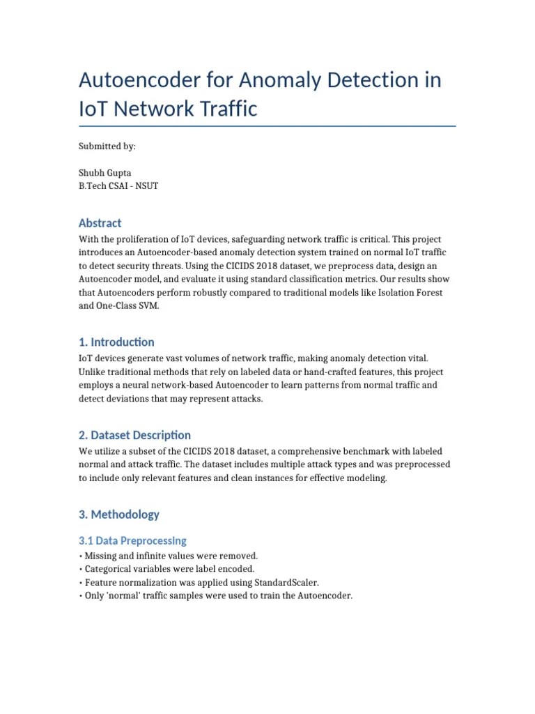 Autoencoder Anomaly Detection Report | PDF | Support Vector Machine | Receiver Operating ...