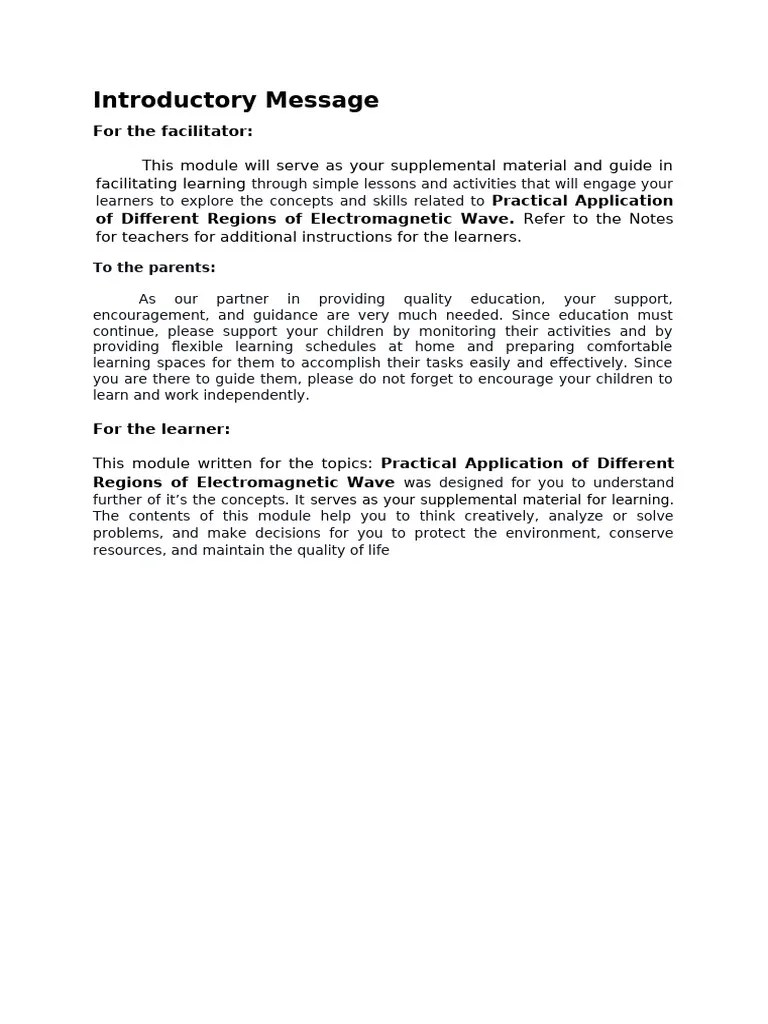 G10 Science (Week 2 And 3) Practical Application Of Different Regions ...