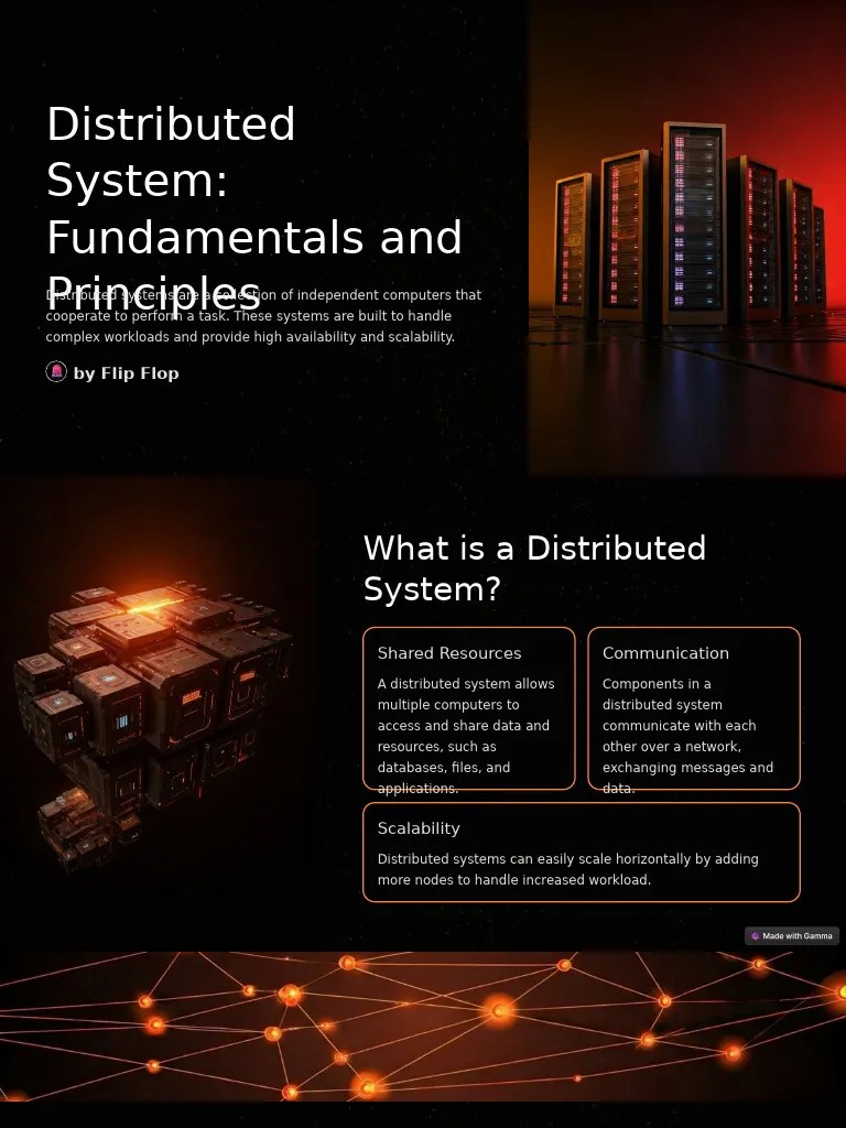 Distributed System Fundamentals And Principles | PDF | Distributed ...