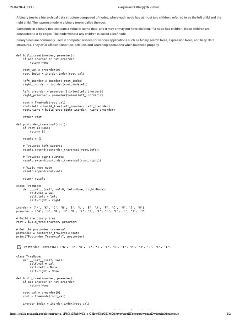 Assignment 3 104. Ipynb - Colab | PDF | Algorithms | Algorithms And ...