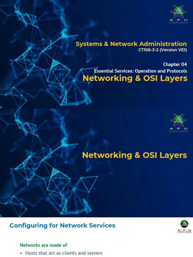 04 Network And OSI | PDF | Computer Network | Osi Model