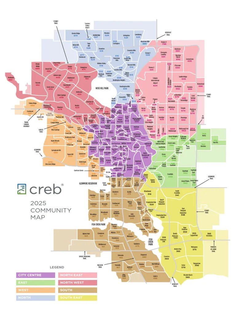 Calgary Community Map 2025 PDF 1