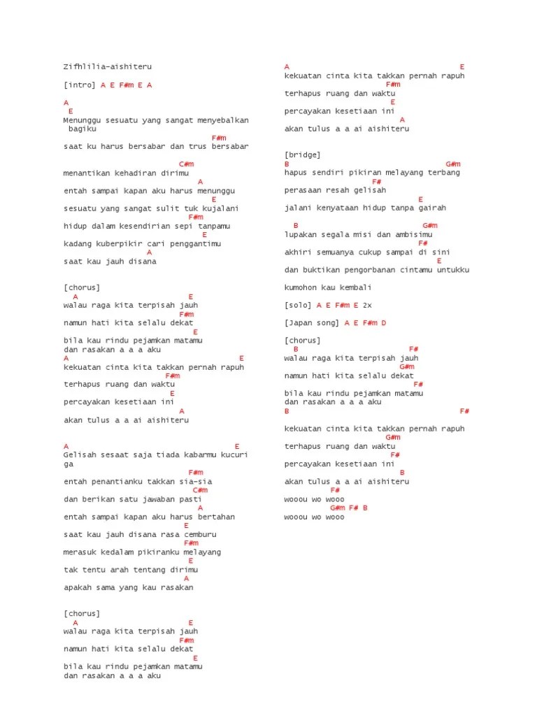 Berikut dibawah ini lirik lagu, kunci gitar, chord andai dapat ku undurkan masa dari axl's. Chord N Lyric Pdf Struktur Lagu Musik Vokal