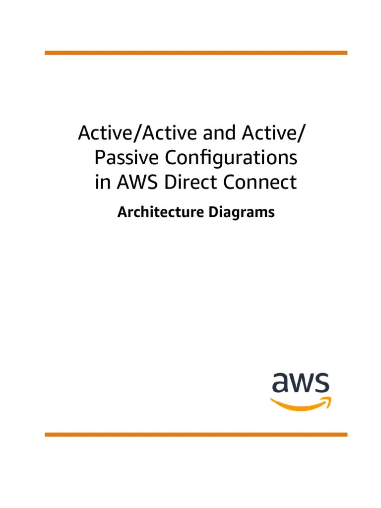 Active Active And Active Passive Configurations In Aws Direct Connect | PDF | Amazon Web ...