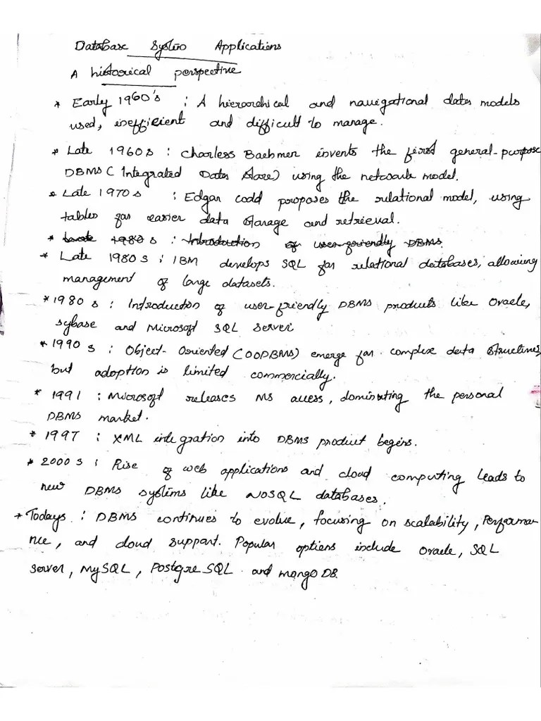 DBMS Unit 1 Notes-1 | PDF