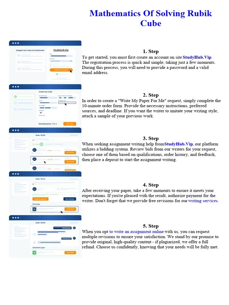 Mathematics Of Solving Rubik Cube | PDF | Communication | Vitamin C