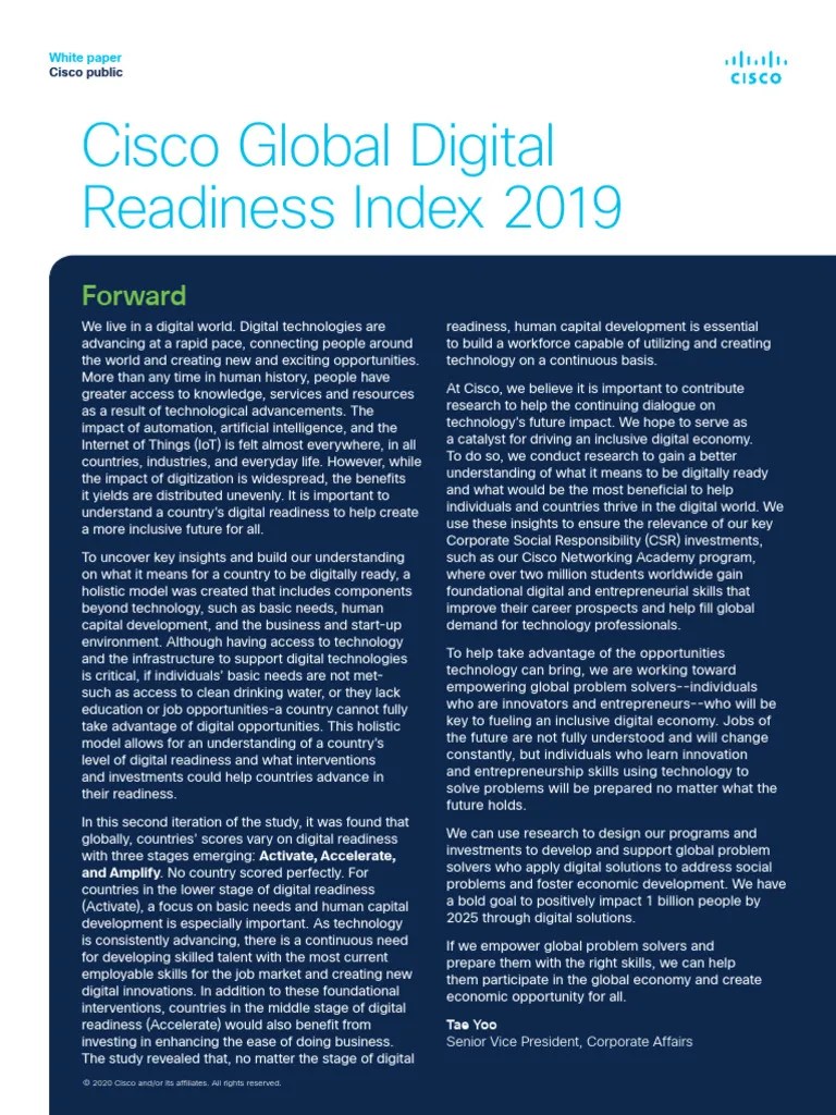 Global Digital Readiness Index | PDF | Human Capital | Innovation