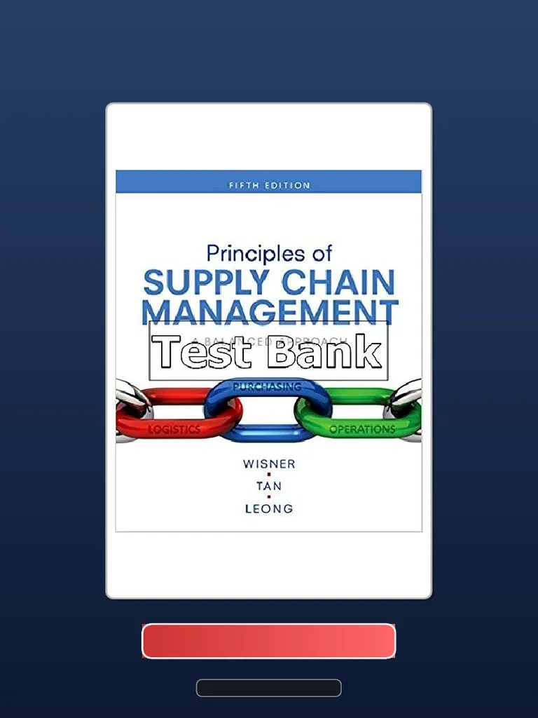Principles Of Supply Chain Management A Balanced Approach 5th Edition ...