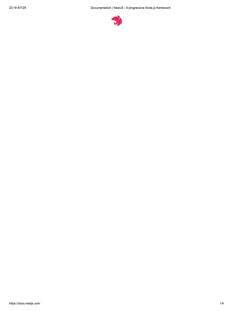 Documentation - NestJS - A Progressive Node - Js Framework | PDF | Java ...