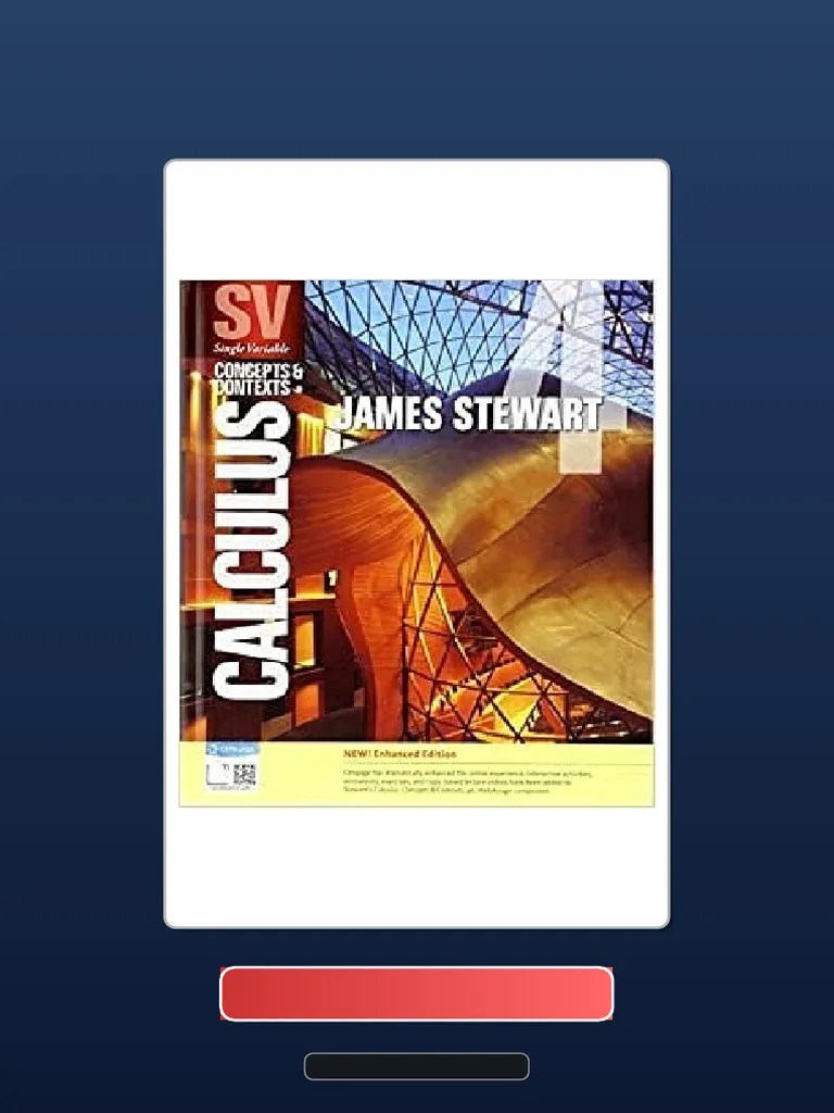 Single Variable Calculus Concepts And Contexts Enhanced Edition 4th ...