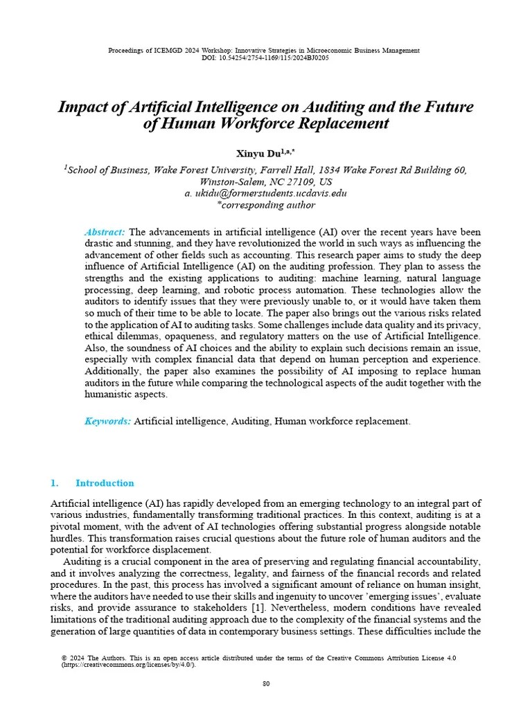 Impact Of Artificial Intelligence On Auditing And | PDF | Artificial ...