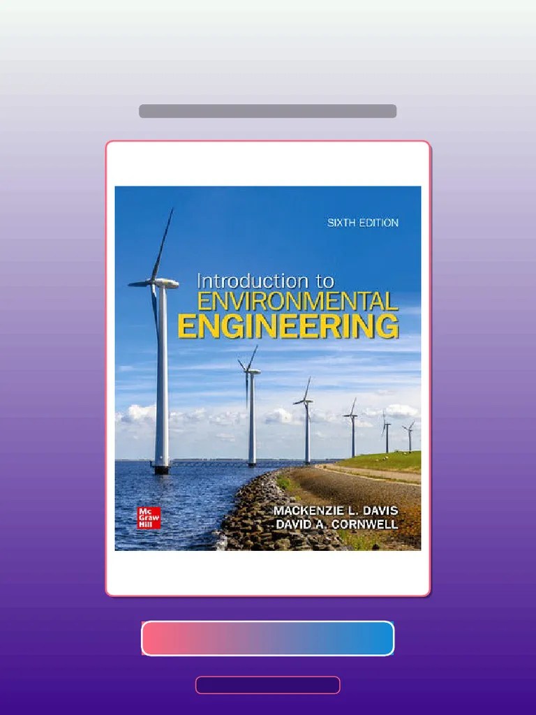 Introduction To Environmental Enginering 6th Edition By Mackenzie L ...