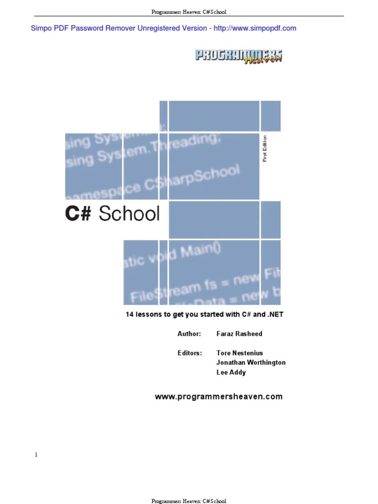 Csharp Ebook | PDF | C Sharp (Programming Language) | Constructor ...