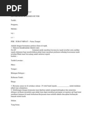 Institut kemahiran mara sungai petani, kedah. Contoh Surat Minat Pdf