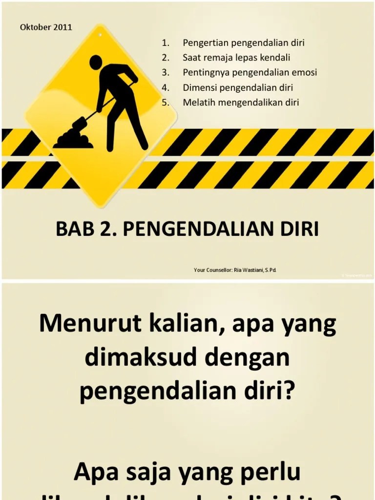 BAB 2 - Pengendalian Diri | PDF