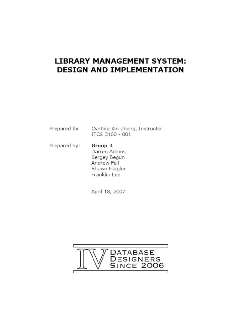 Library System | PDF
