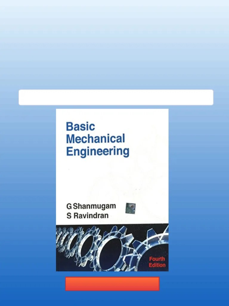 Basic Mechanical Engineering 4th Edition G. Shanmugam Download Full ...