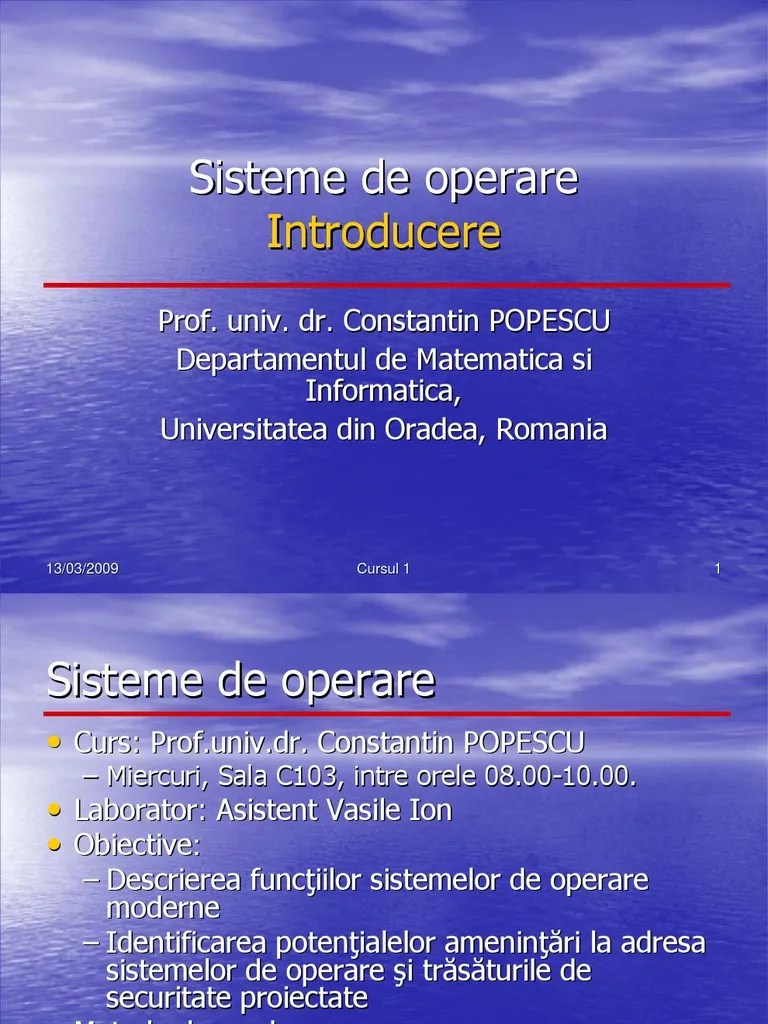 Sistemul de operare linux a apărut pentru prima dată la începutul anilor '90 din secolul trecut, dar fără să fie observat. Sisteme De Operare
