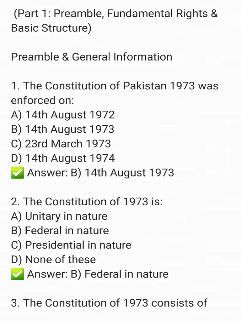 Pakistan Constitution 1973 Mcqs Pdf - Premium Mobile Vintage Pictures | Free Download