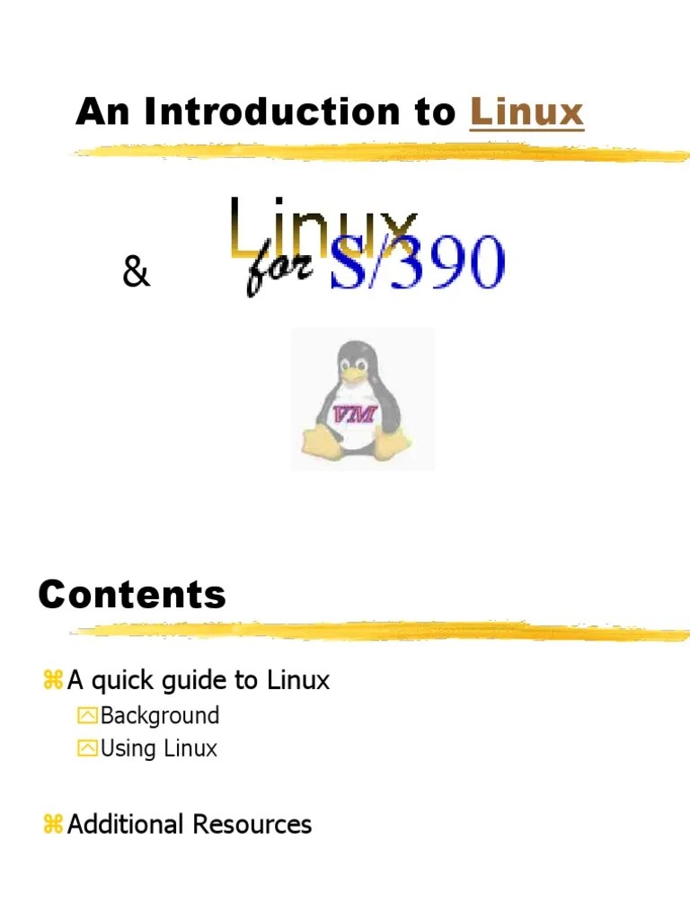 An Introduction To: Linux | PDF | Linux | Computer File