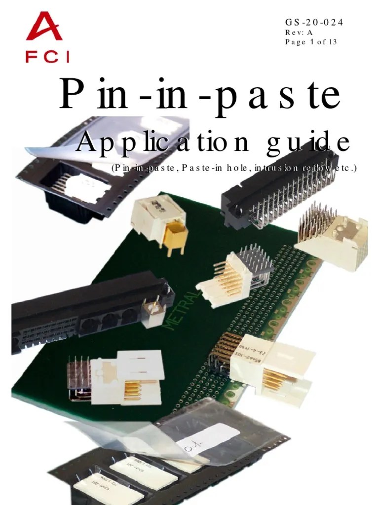 Pin In Paste | PDF | Soldering | Electrical Connector