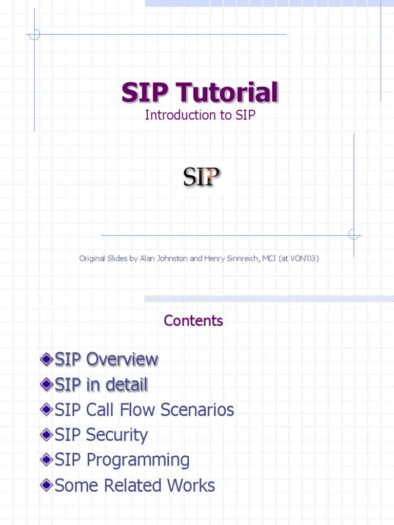 Intro To SIP Draft Final | PDF | Session Initiation Protocol | Java Servlet