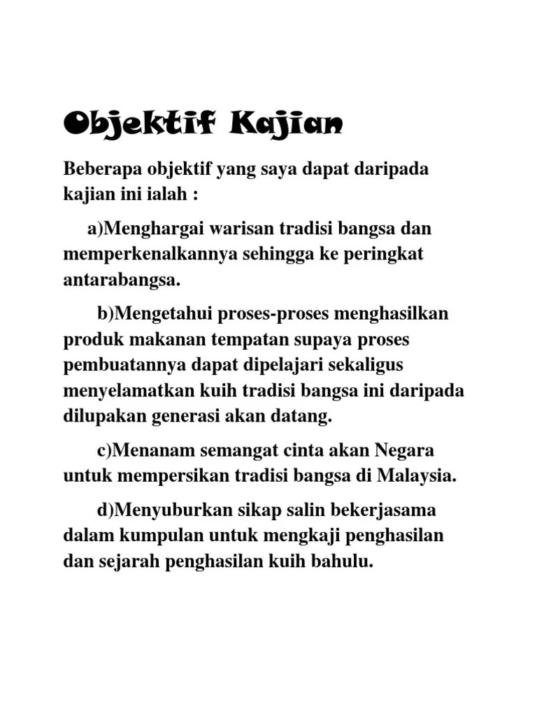 Contoh Objektif Kajian Sejarah Tingkatan 5 - sinyobaedgi web