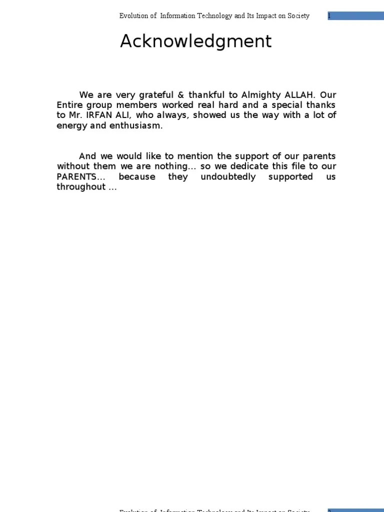 Evolution Of Information Technology And Its Impact On Society | PDF ...