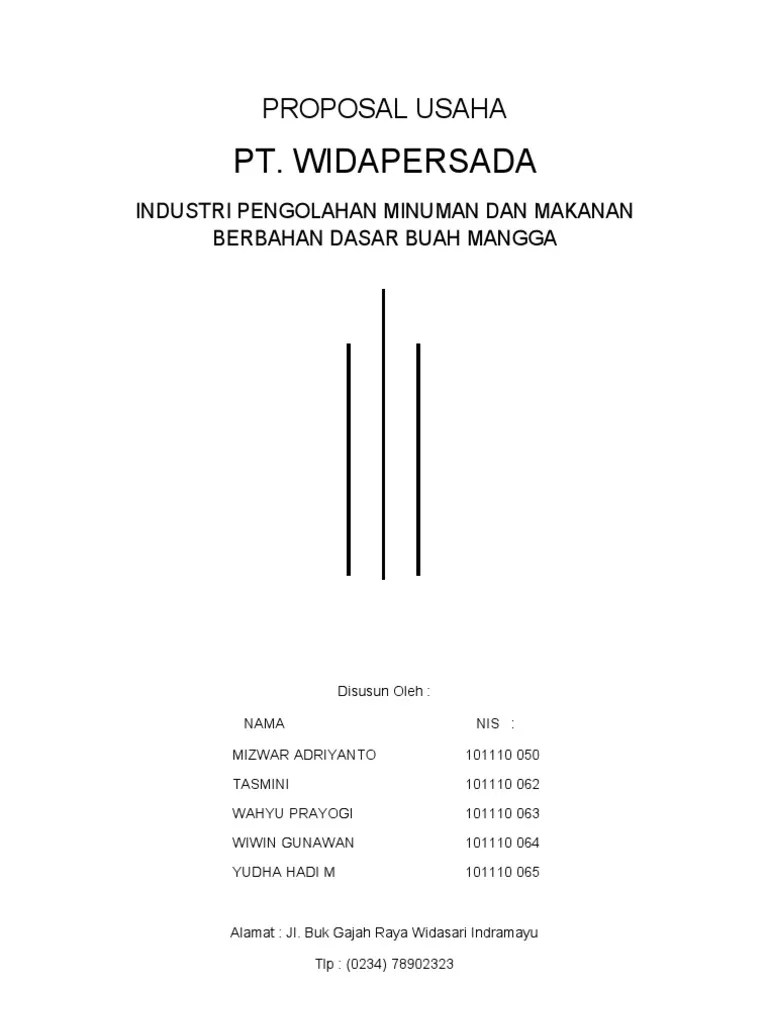 Karya ilmiah adalah karya tulis berisi data, fakta, solusi. Cover Proposal Usaha Pdf