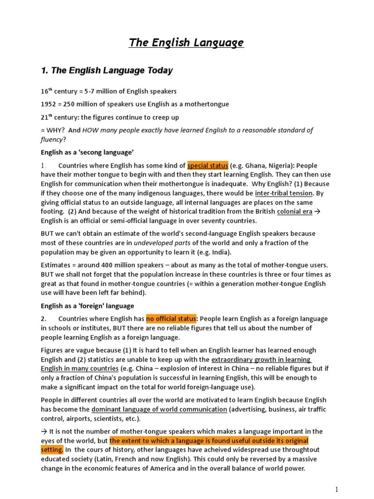 The English Language By David Chrystal | PDF | English Language | Linguistics