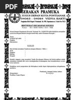 Gambar tanda jabatan satuan karya pramuka pariwisata. Contoh Sk Bintang Tahunan di Ambalan