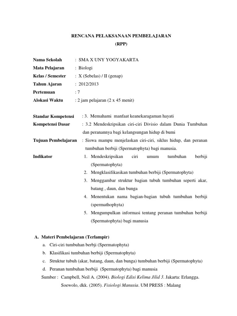 Soal Pilihan Ganda Tentang Spermatophyta – Belajar