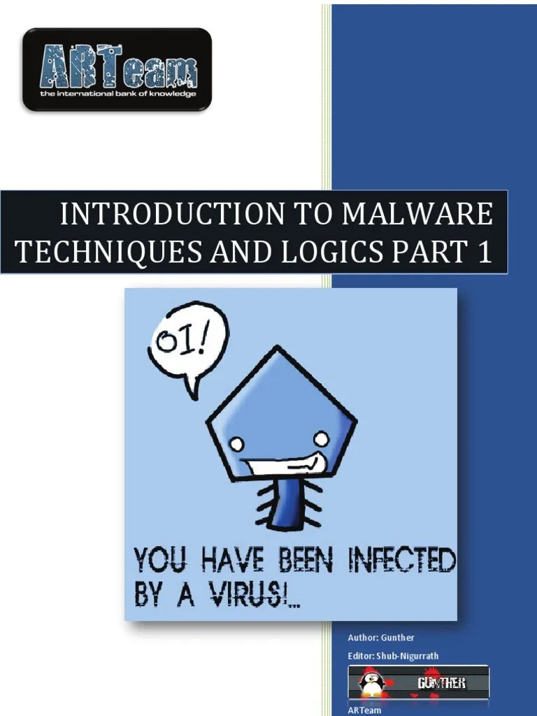 Introduction To Malware Techniques And Logics Part 1 By Gunther | PDF ...