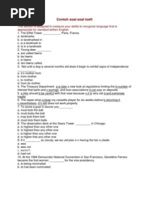 Maybe you would like to learn more about one of these? Contoh Soal Toefl Dan Pembahasannya Free Download Pdf Kami