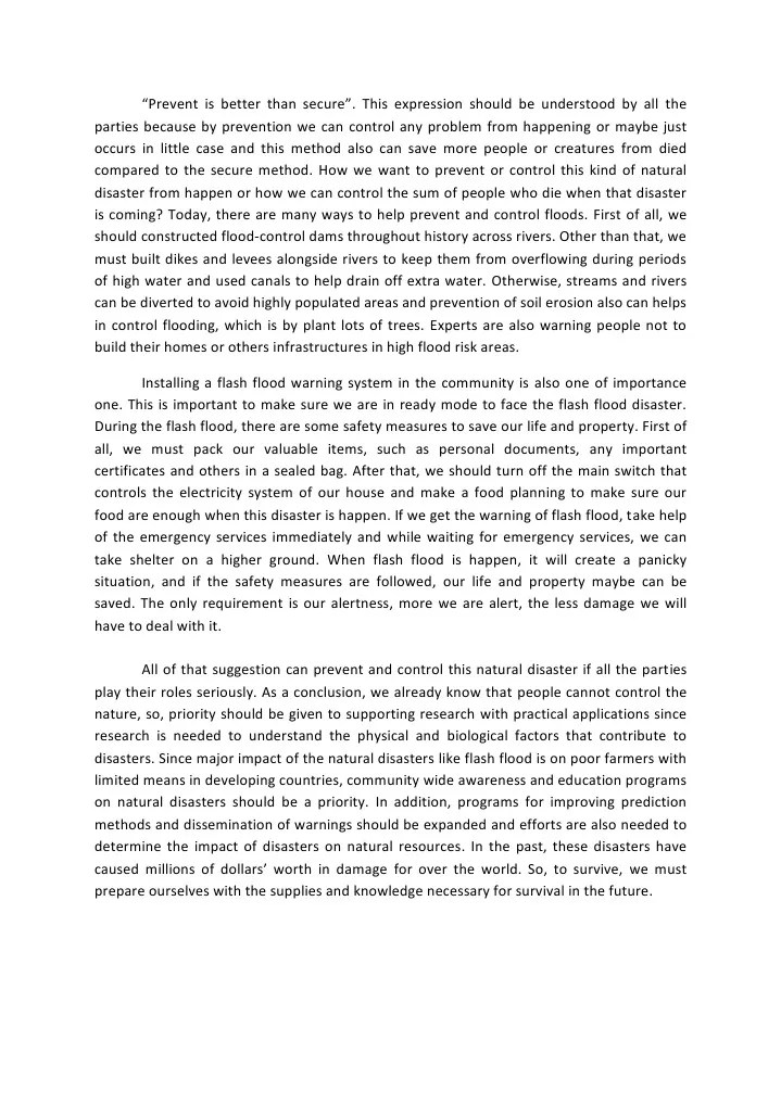 Prevention Of Flash FlooD | PDF | Flood Control | Flood