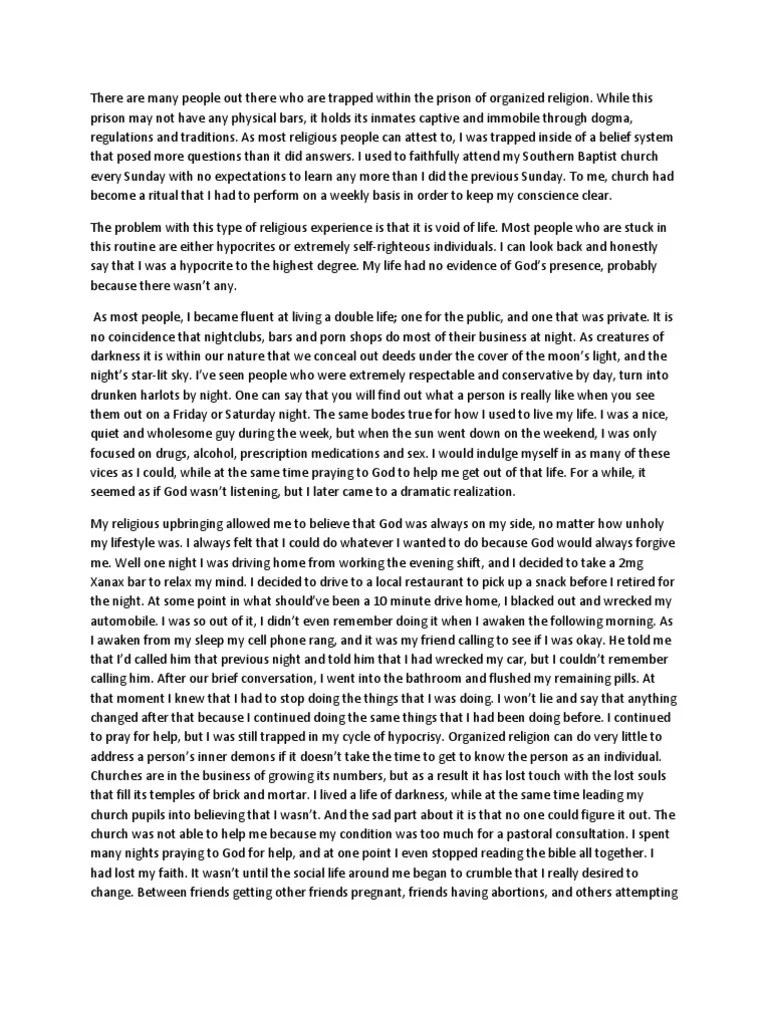 Finding God Without Religion | PDF | God | Religious Belief And Doctrine