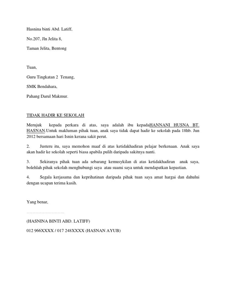 Maybe you would like to learn more about one of these? Contoh Surat Rasmi Ketidakhadiran Ke Kuliah - Download ...
